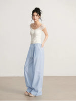 Lace Splice Slim Top