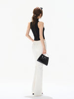 Backless Mock Neck Tank