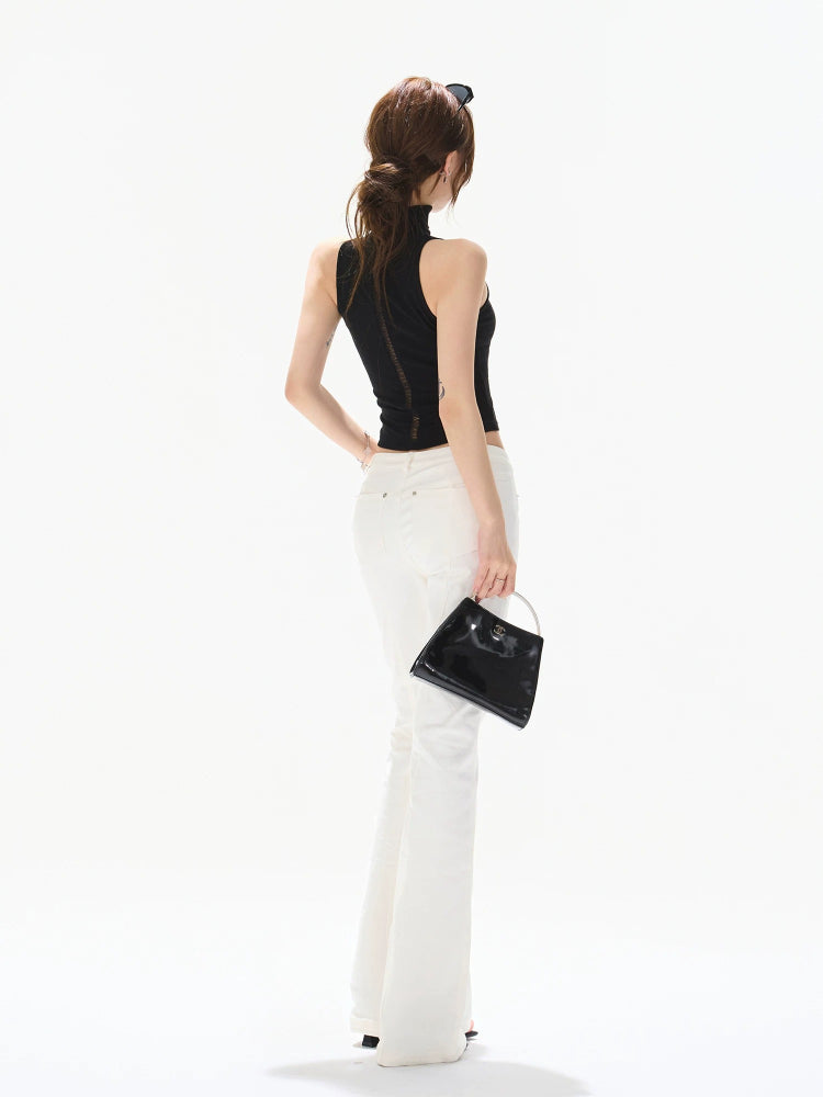 Backless Mock Neck Tank