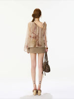 Paisley One-Shoulder Top