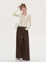French Wide Leg Pants