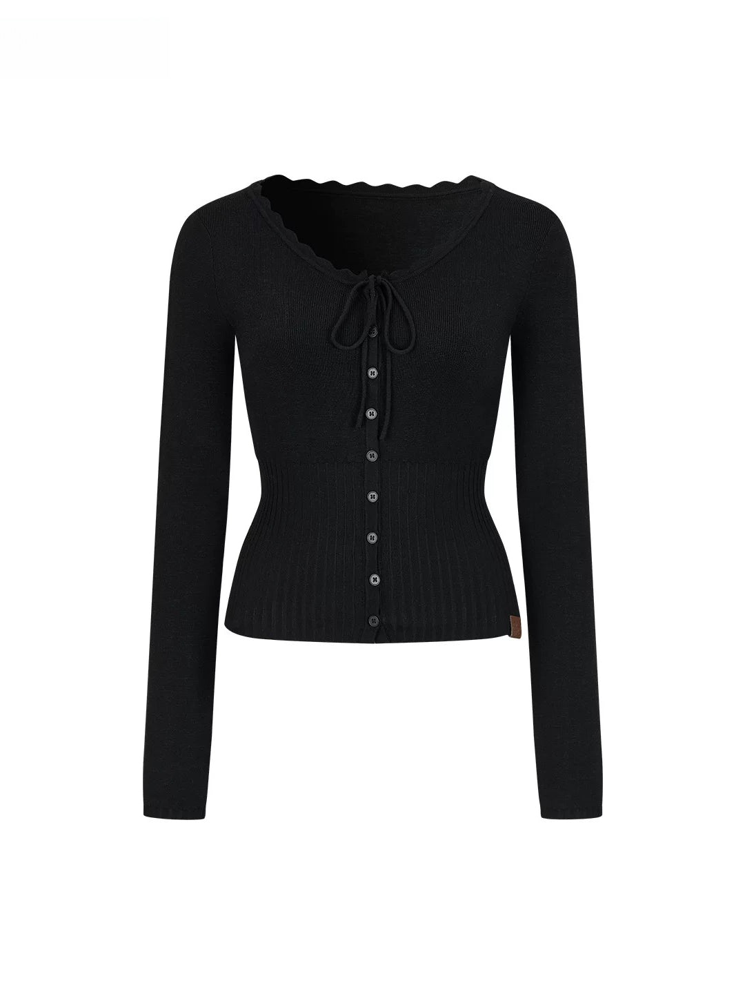 Lace Trim Knit Cardigan
