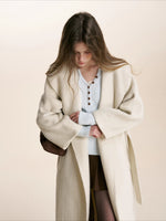 Almond Wool Blend Coat