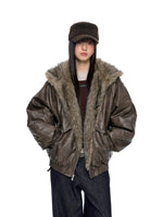 Fur Hood Pocket Puffer Jacket