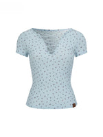 Crisscross V‑Neck Tee