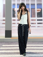 Polka Dot Wide Leg Pants