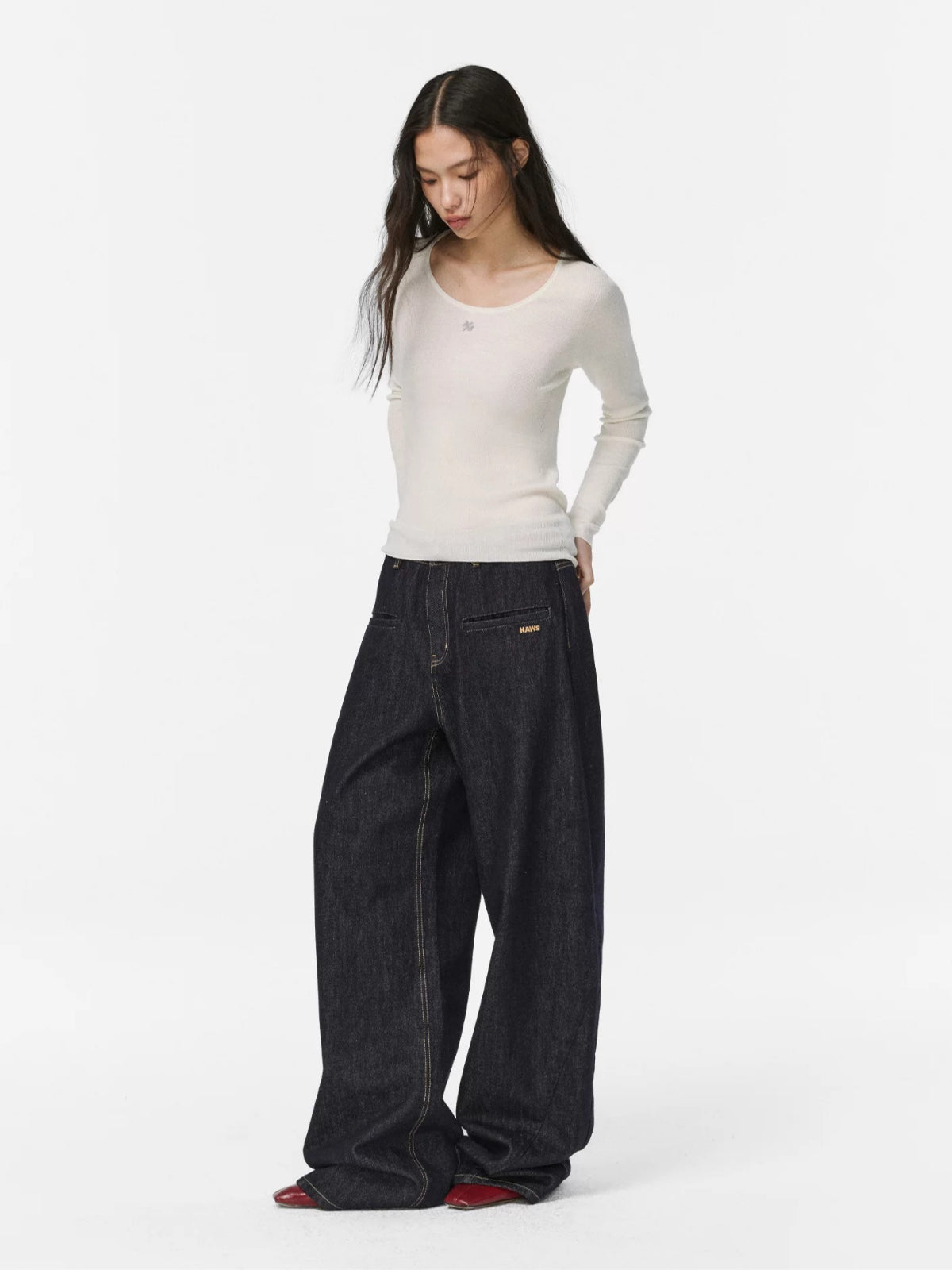 Cashmere U-Neck Sweater