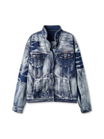 Vintage Blue Volcanic Denim Jacket