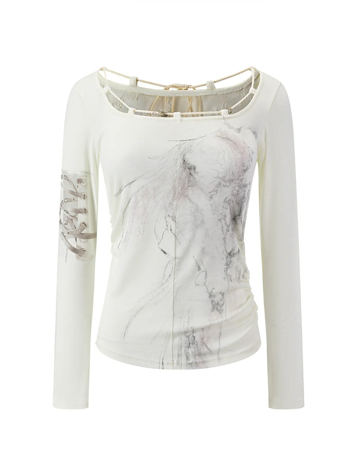 Vintage Angel Lace Tencel Top