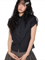 Plaid Cropped Shirt