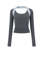 Slim Fit Knit Blouse