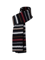 Blue & Black Fair Isle Scarf