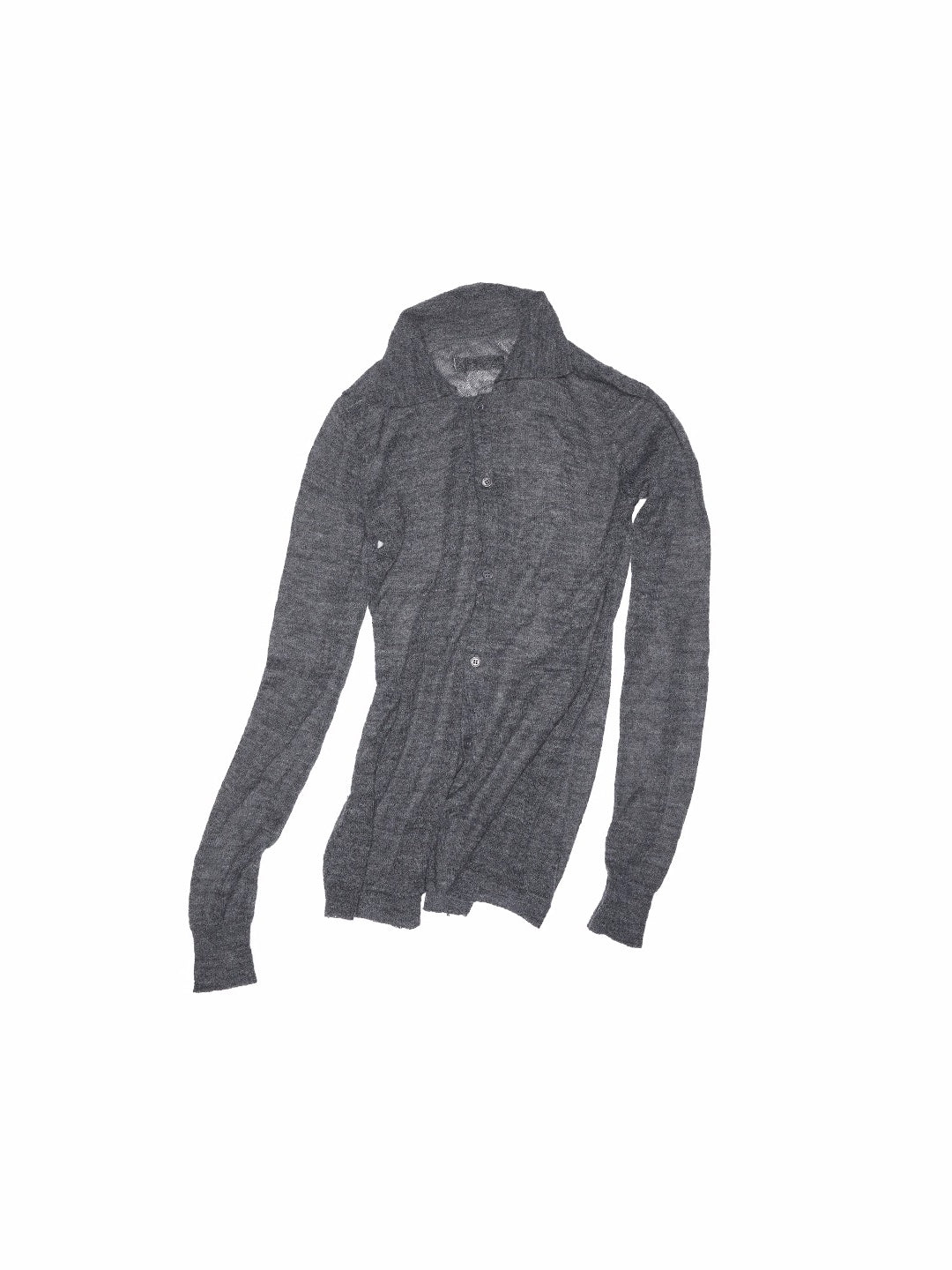 Mohair Slim Transparent Cardigan