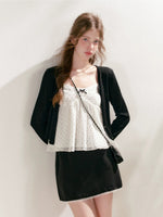 Lace Trim A-Line Skirt