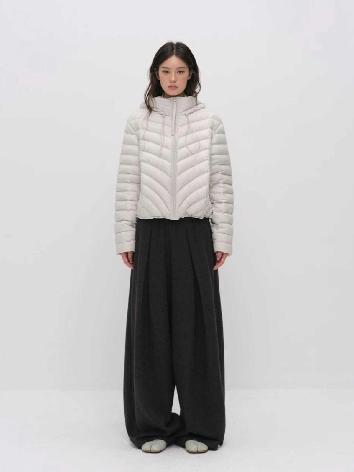 Quilted Hooded Light Down
