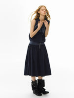 Hooded Sleeveless Jersey Dress