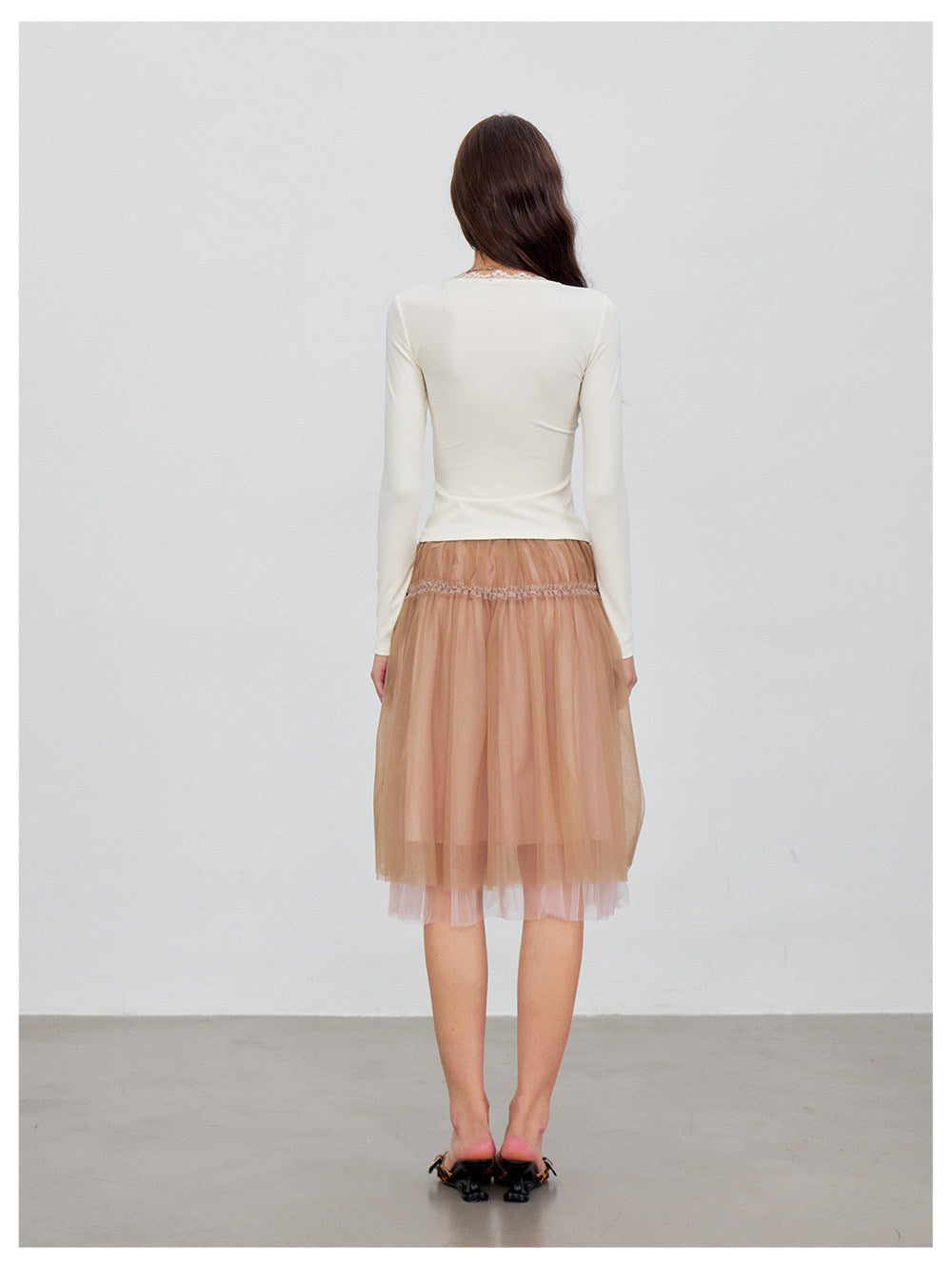 Lace Tie Knit Top