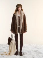 Detachable Fur Collar Padded Parka