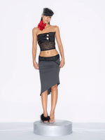 Studded Leather Beret Cap