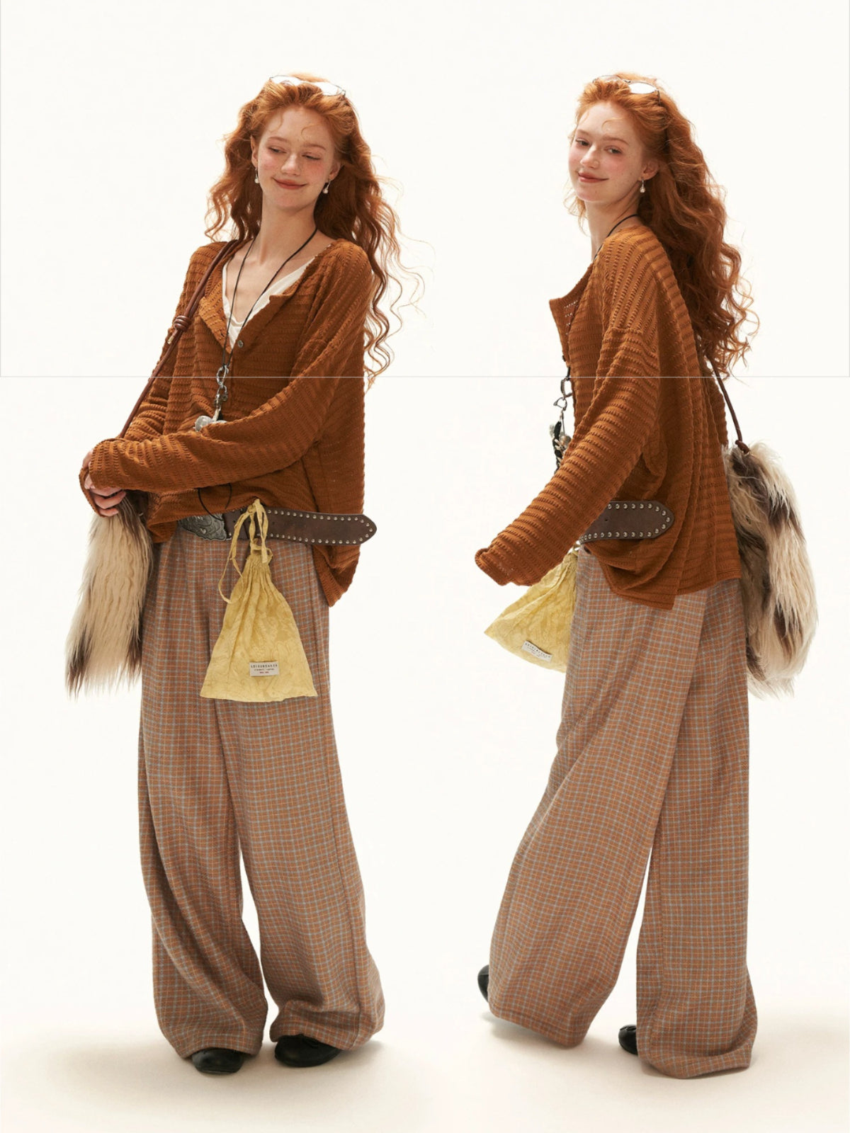 Textured Henry Neck Long Sleeve Top