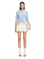 Cashmere-Feel Mid-Sleeve Cardigan