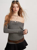 Lace Off Shoulder Top