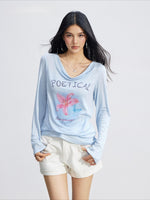 Floral Draped Tee