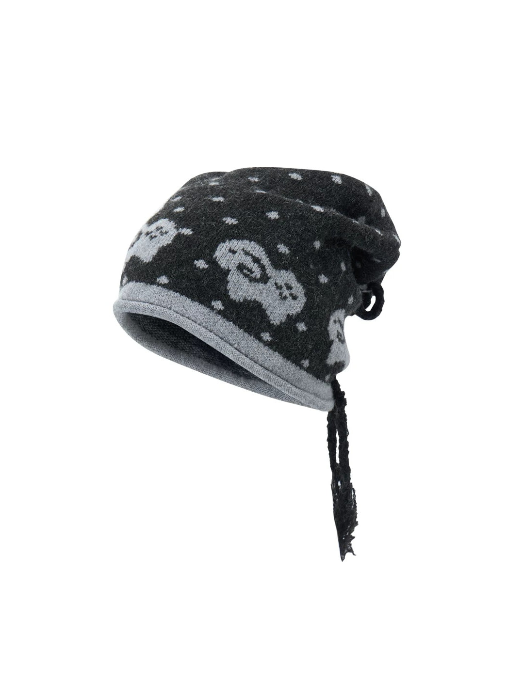 Fair Isle Sheep Jacquard Knit Beanie