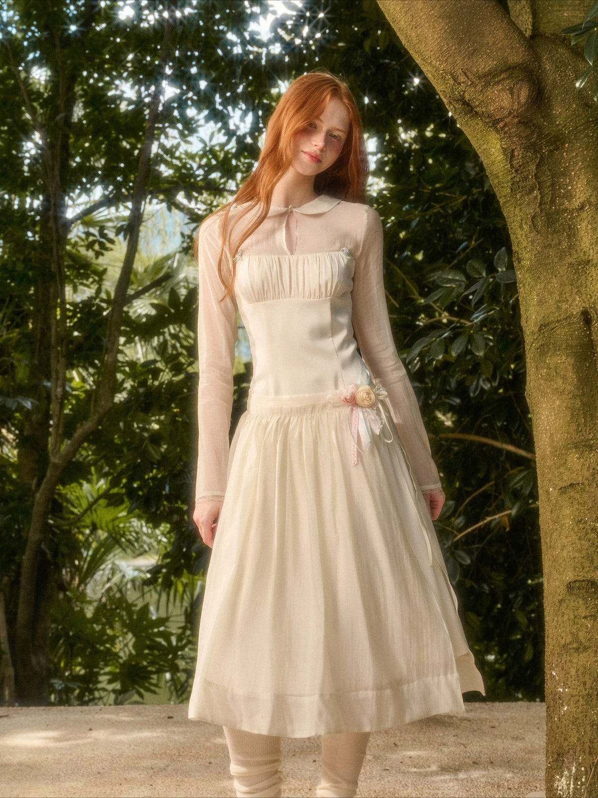 Grapefruit Tencel Dress Set