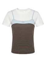 Striped Layered Tank Tee