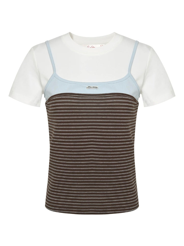 Striped Layered Tank Tee