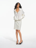 Asymmetric Knit A Line Mini Skirt
