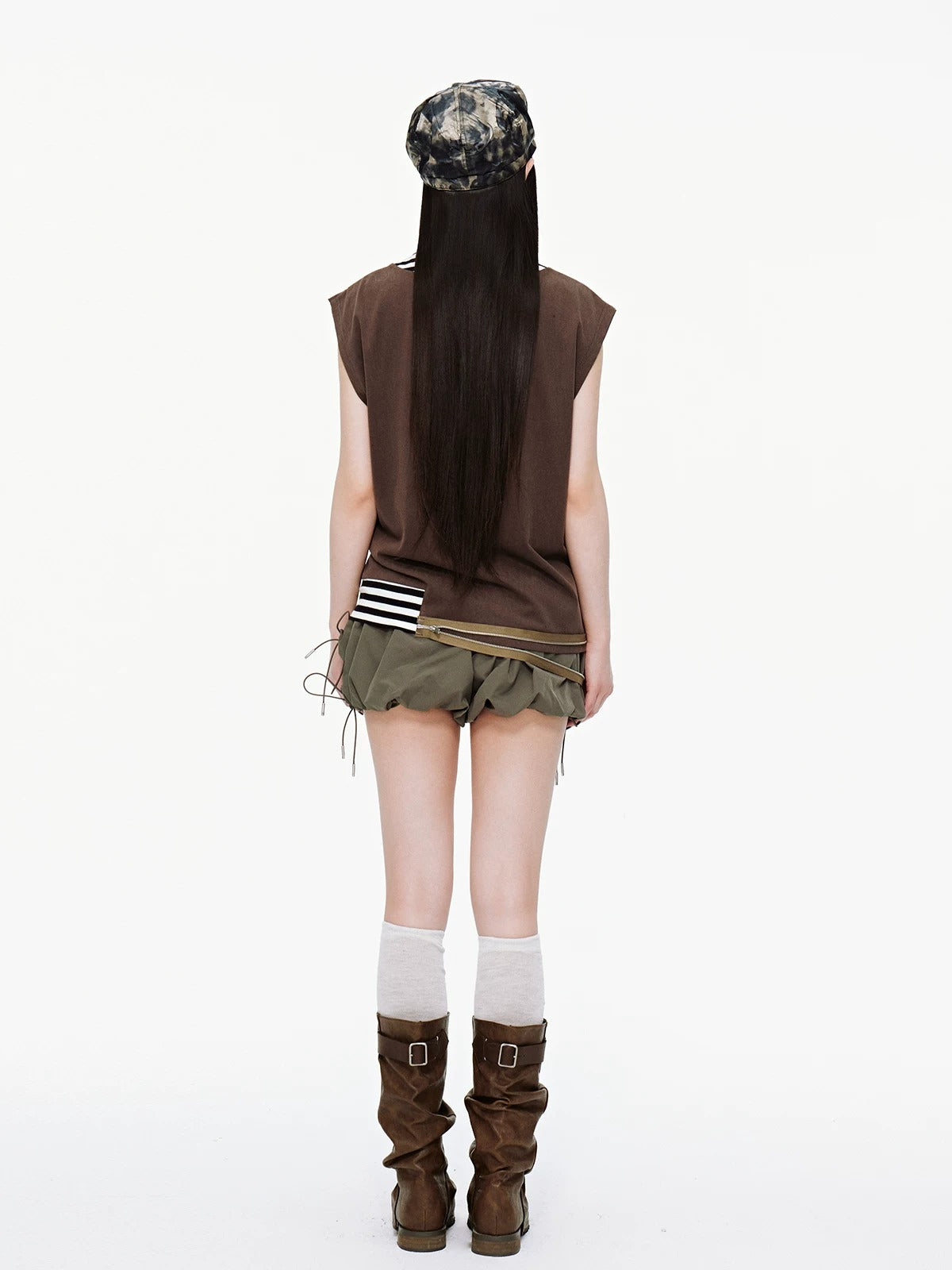 Miu Style Drawstring Bloomers Shorts