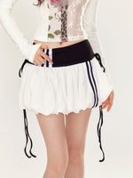 Lace Floral Off-Shoulder T-shirt & Skirt Set