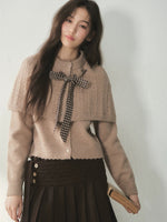 Vintage Bow Cape Knit Sweater