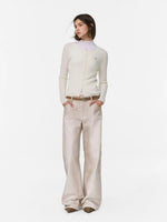 Wool Wave Knit Cardigan