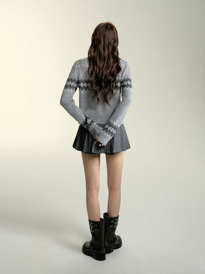 Fair Isle Wool Cardigan
