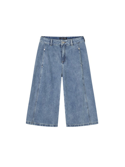 Deconstructed Wide Leg Shorts