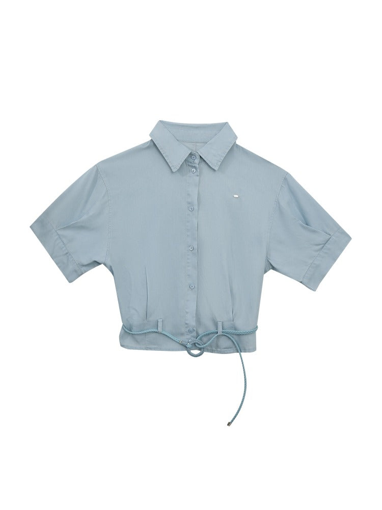 Light Blue Shirt &amp; Shorts Set