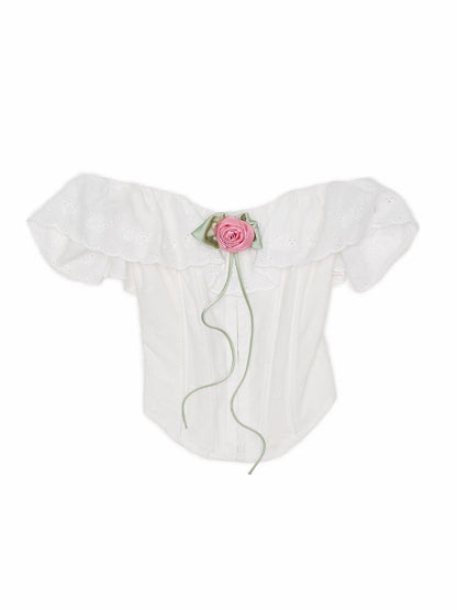 Rose Jacquard Bustier