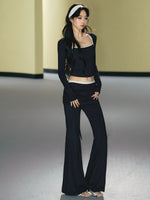 Yoga Tie Cardigan Three Piece Set