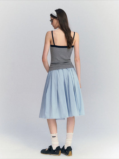 Contrast Strap Tank Top