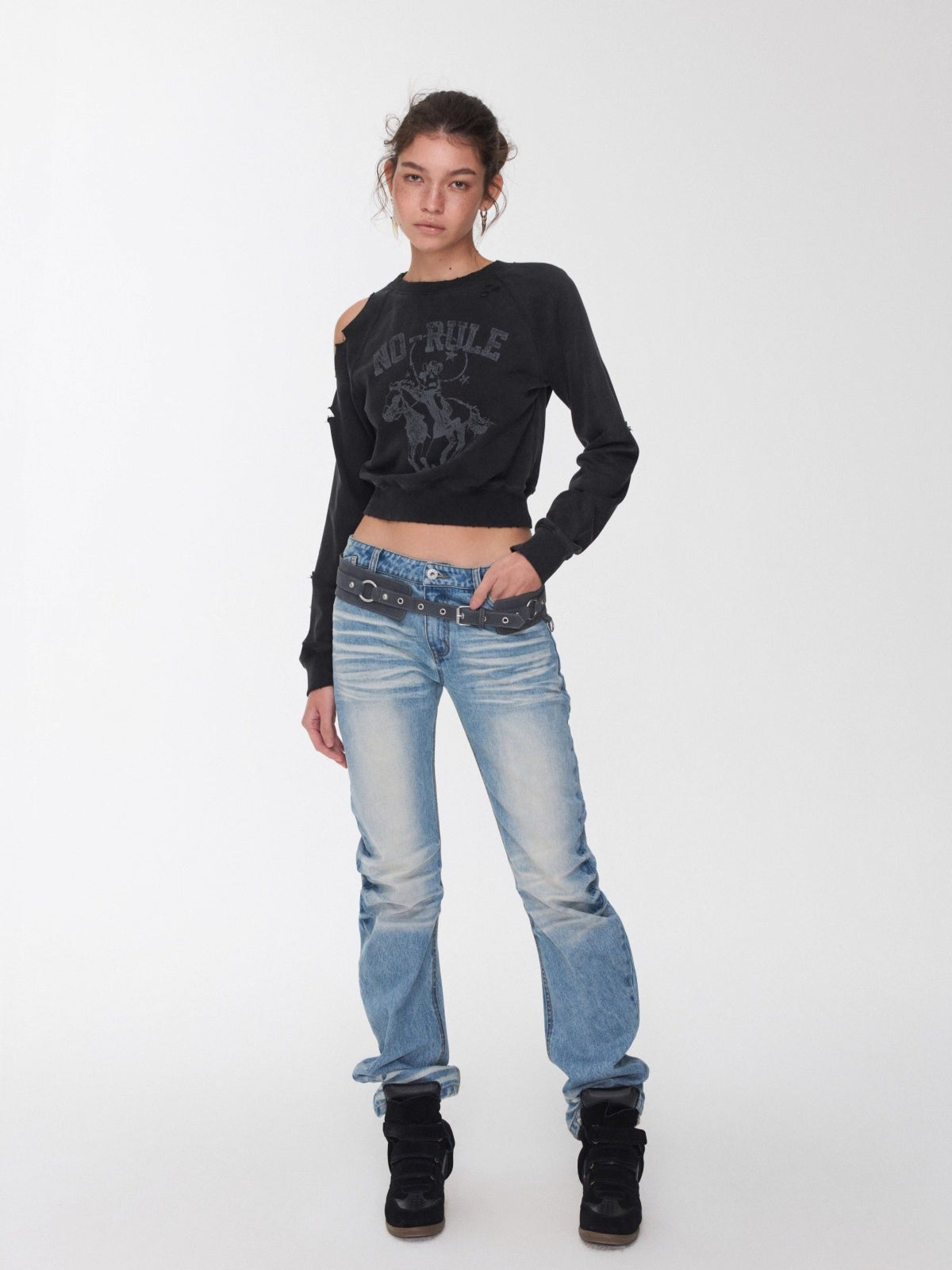 Suede Utility Waist Belt Bag