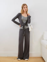 Lace Cami & Wide-Leg Pants Set