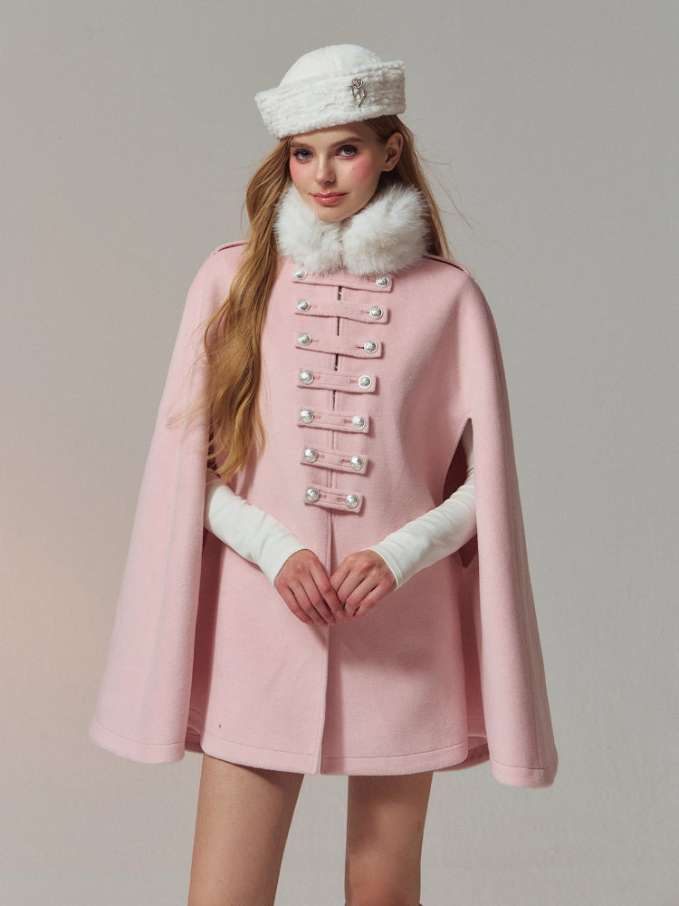 Cozy Plush Faux-Rabbit-Fur Fold-Brim Bucket Hat