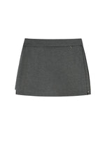 Side Slit A-line Skort