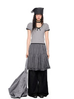 Bow Knit Short Sleeve Top
