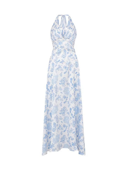 Verdant Halter Maxi Dress