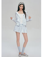 Contrast Hooded Sweatshirt
