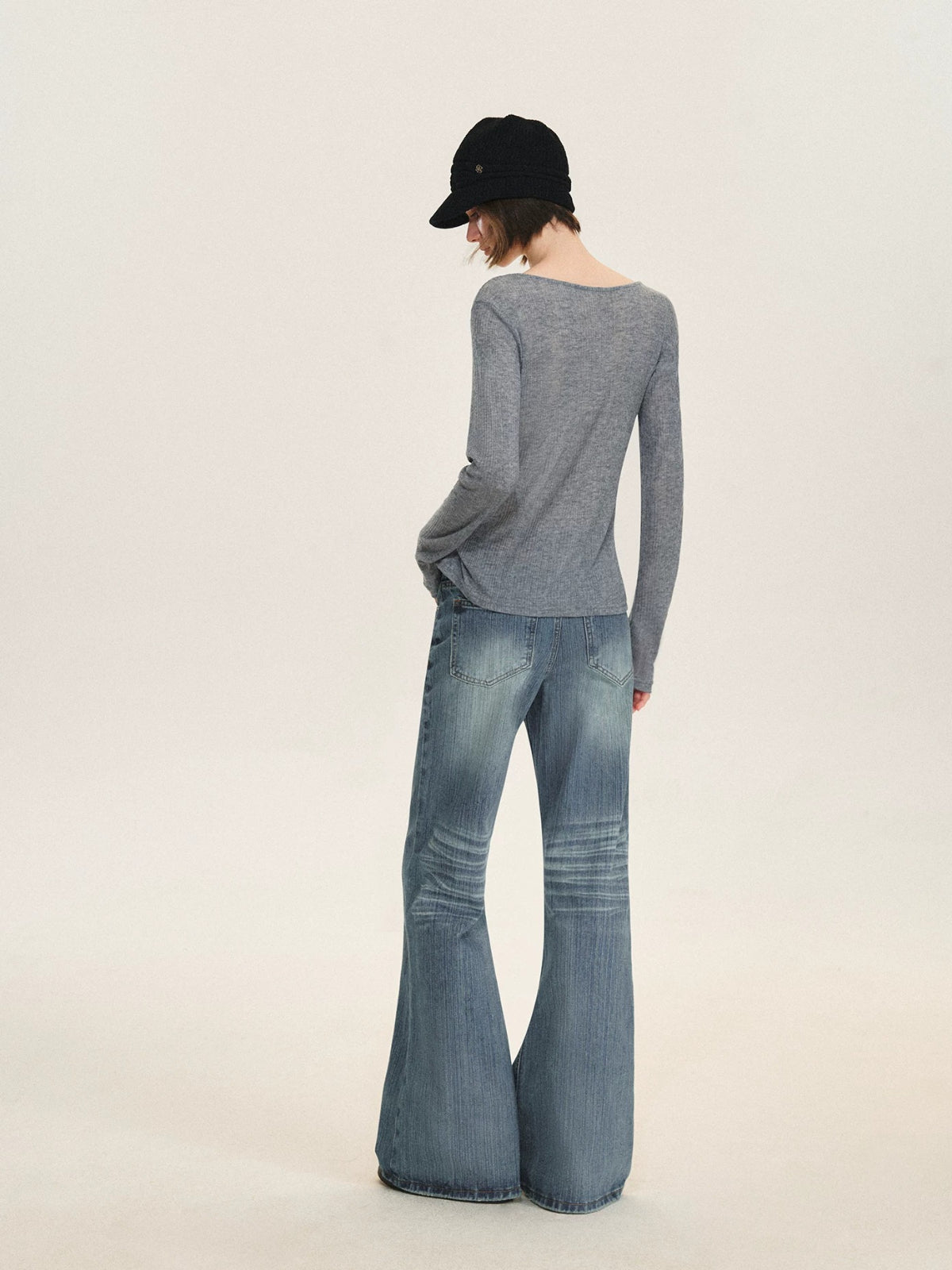 Vintage Washed Low Rise Jeans